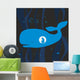 Jonah Whale Silhouette Hand Wall Decal