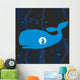Jonah Whale Silhouette Hand Wall Decal