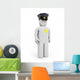 Policeman White Wall Decal