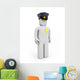 Policeman White Wall Decal