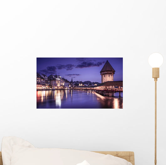 Luzern Switzerland Showing Famous Wall Decal