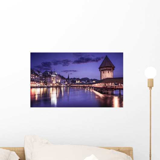 Luzern Switzerland Showing Famous Wall Decal