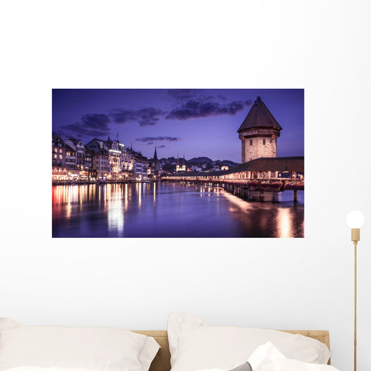 Luzern Switzerland Showing Famous Wall Decal