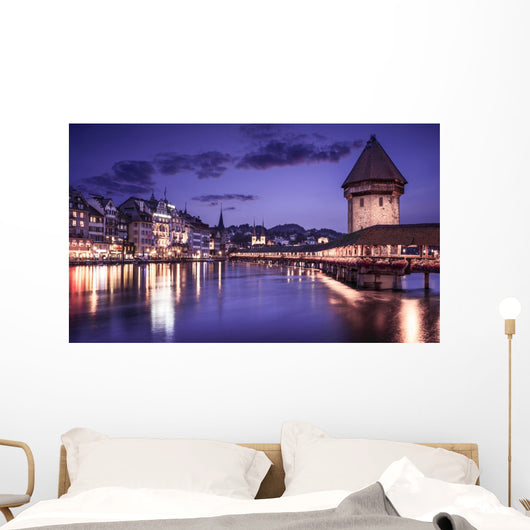 Luzern Switzerland Showing Famous Wall Decal