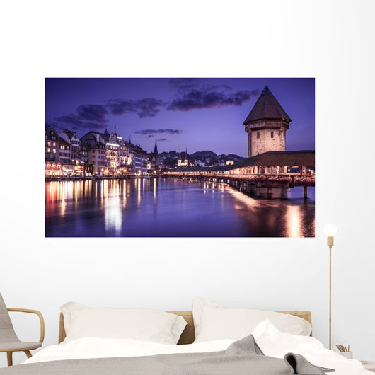 Luzern Switzerland Showing Famous Wall Decal