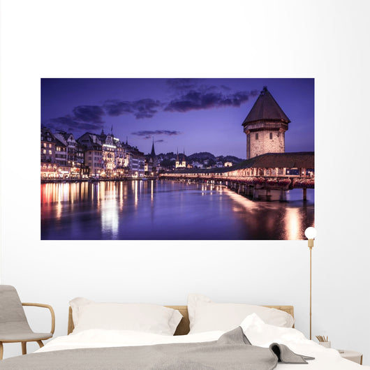 Luzern Switzerland Showing Famous Wall Decal