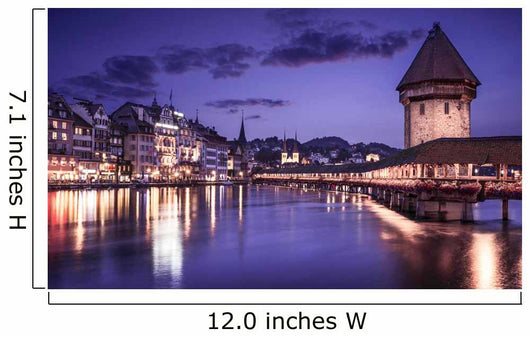Luzern Switzerland Showing Famous Wall Decal
