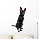 Black Short Haired Shepherd Wall Decal