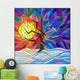 Winter Landscape Stained Glass Wall Decal