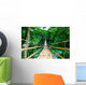 Bamboo Pedestrian Suspension Bridge Wall Decal
