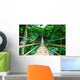 Bamboo Pedestrian Suspension Bridge Wall Decal