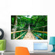Bamboo Pedestrian Suspension Bridge Wall Decal