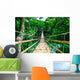 Bamboo Pedestrian Suspension Bridge Wall Decal