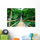 Bamboo Pedestrian Suspension Bridge Wall Decal
