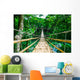 Bamboo Pedestrian Suspension Bridge Wall Decal