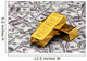 Two Gold Bullions Hundred Wall Decal