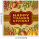 Vintage Happy Thanksgiving Card Wall Decal