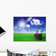 Lawn Mower Green Field Wall Decal