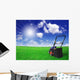 Lawn Mower Green Field Wall Decal