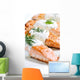 Cooked Salmon Fillets with Wall Decal