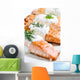 Cooked Salmon Fillets with Wall Decal
