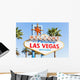 Welcome Sign to Las Wall Decal