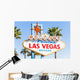 Welcome Sign to Las Wall Decal