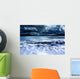 Dark Storm with Crashing Waves Wall Decal
