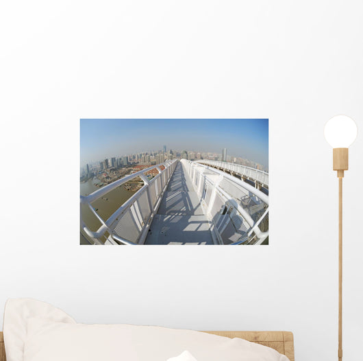 Panorama Shanghai Bridge Wall Decal