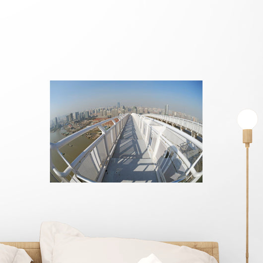 Panorama Shanghai Bridge Wall Decal