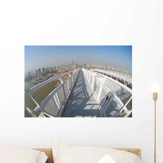Panorama Shanghai Bridge Wall Decal