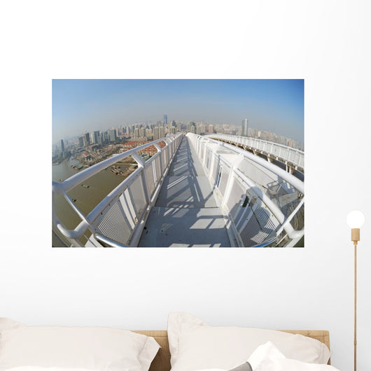 Panorama Shanghai Bridge Wall Decal