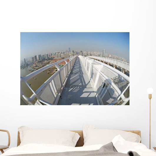 Panorama Shanghai Bridge Wall Decal