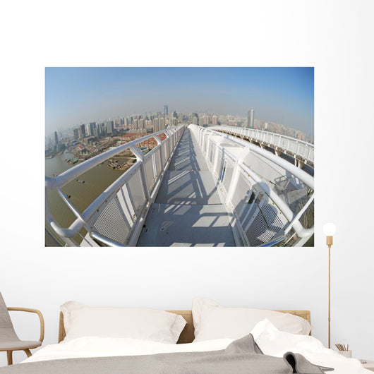 Panorama Shanghai Bridge Wall Decal