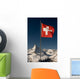 Swiss Flag and Matterhorn Wall Decal