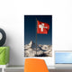 Swiss Flag and Matterhorn Wall Decal