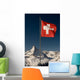 Swiss Flag and Matterhorn Wall Decal