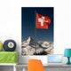 Swiss Flag and Matterhorn Wall Decal