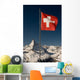 Swiss Flag and Matterhorn Wall Decal