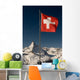 Swiss Flag and Matterhorn Wall Decal