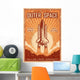 Vintage Space Poster with Wall Decal