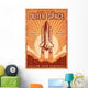 Vintage Space Poster with Wall Decal
