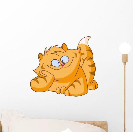 Fat Cat Wall Decal