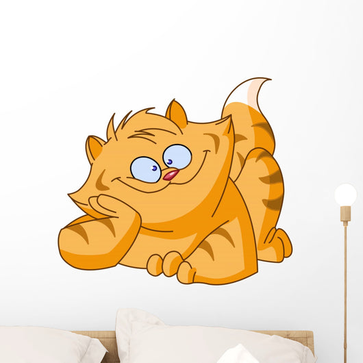 Fat Cat Wall Decal