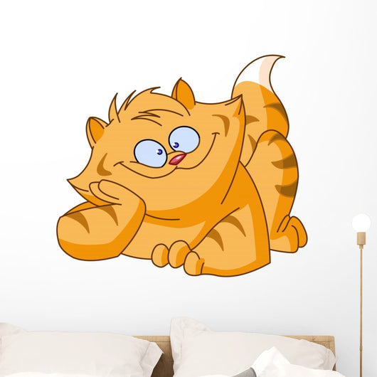 Fat Cat Wall Decal