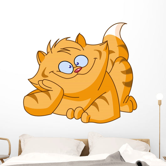 Fat Cat Wall Decal
