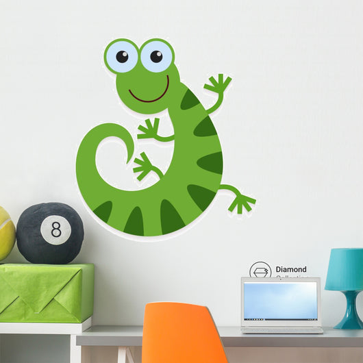 Cute Lizard Icon Wall Decal