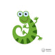 Cute Lizard Icon Wall Decal