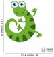 Cute Lizard Icon Wall Decal