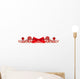 Christmas Border Candy & Ribbon Wall Decal